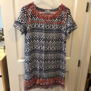 THML Emrboidered Short Sleeve Dress
